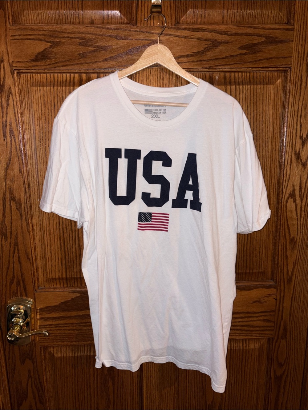 USA Graphic Crewneck T-Shirt - White